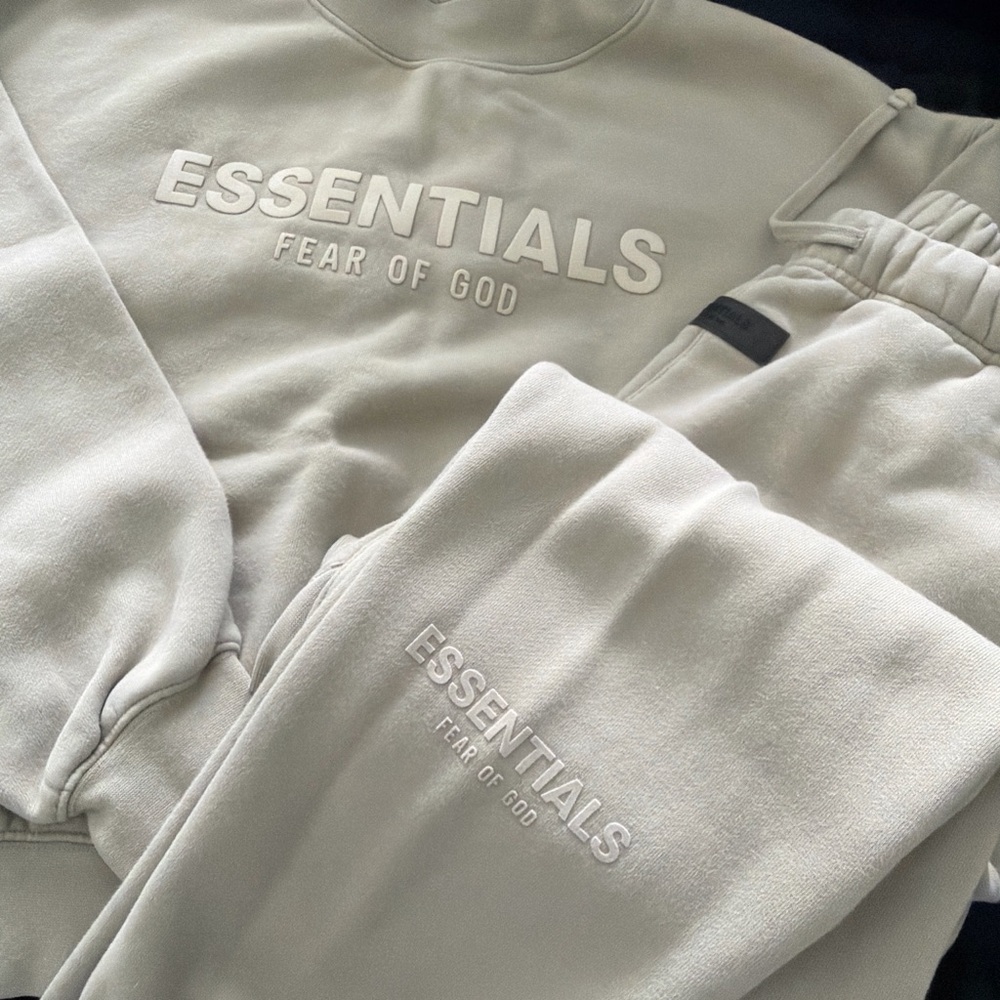 Fear of God Essentials Crewneck Sweater - khaki